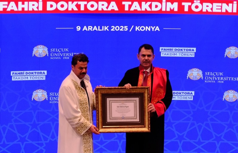 Fahri doktora ünvanı verildi
