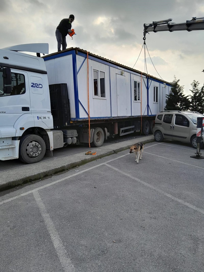 Depremde verilen konteyner için icra takibi
