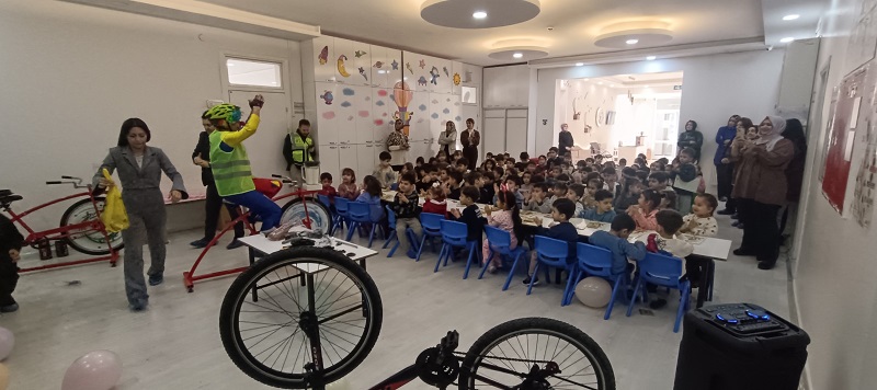 Konya'da anaokullarında bisiklet etkinlikleri