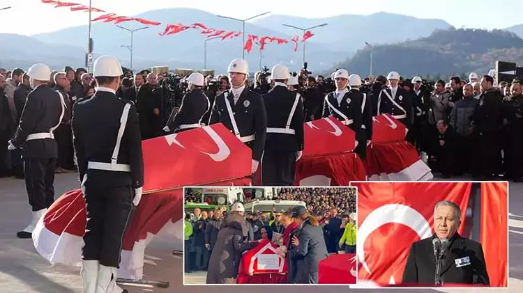 Şehit 3 polis için Yalova'da tören düzenlendi