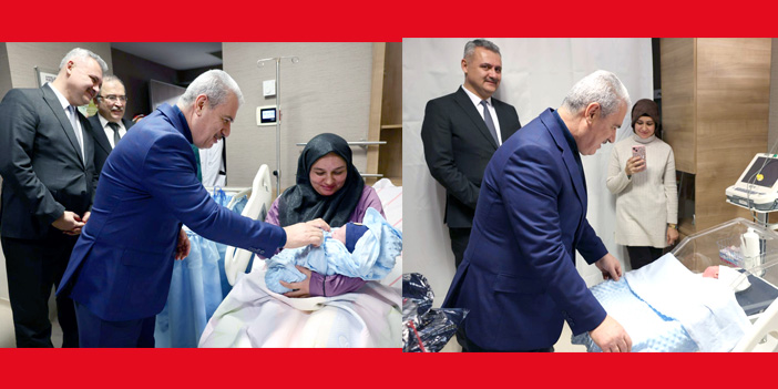 Yeni yılın ilk bebekleri Alpaslan ve Elif