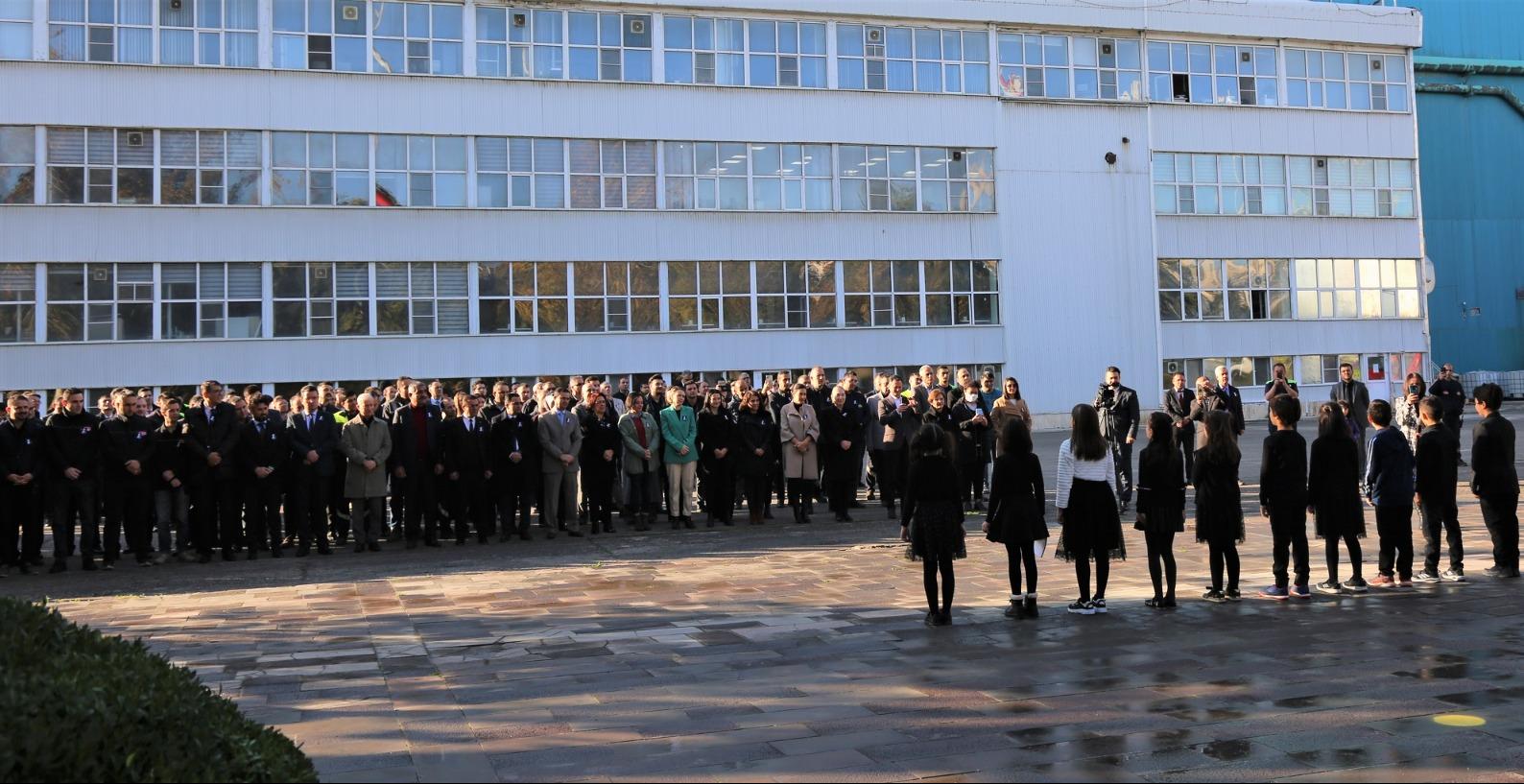 Konya Şeker çalışanları Atatürk'ü andı