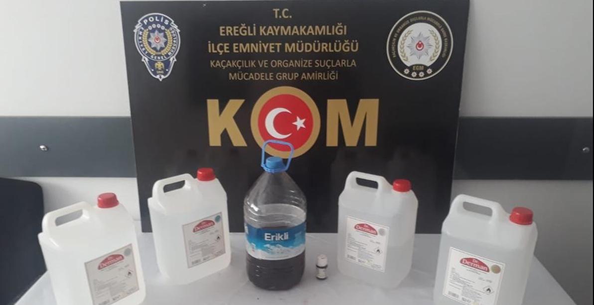 Sahte içki operasyonunda 2 kişi yakalandı
