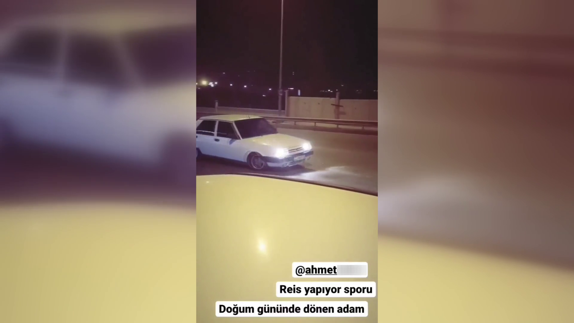 Doğum gününde drift yapmak pahalıya patladı ! "Yapıyorsun bu sporu!"