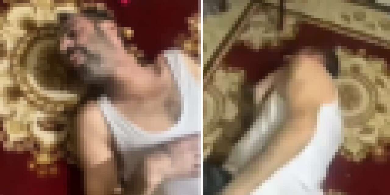 Babasına şiddet uygulayıp video çekti!