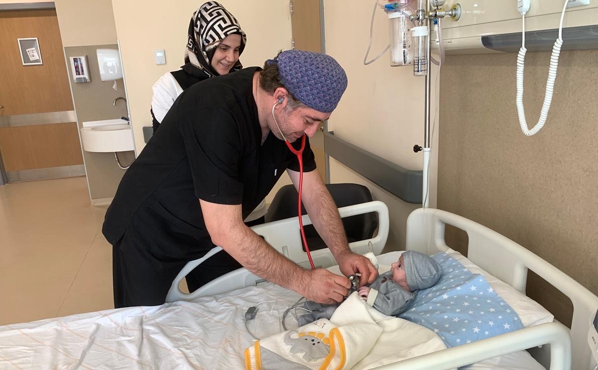 Yiğit bebek Konya'da sağlığına kavuştu