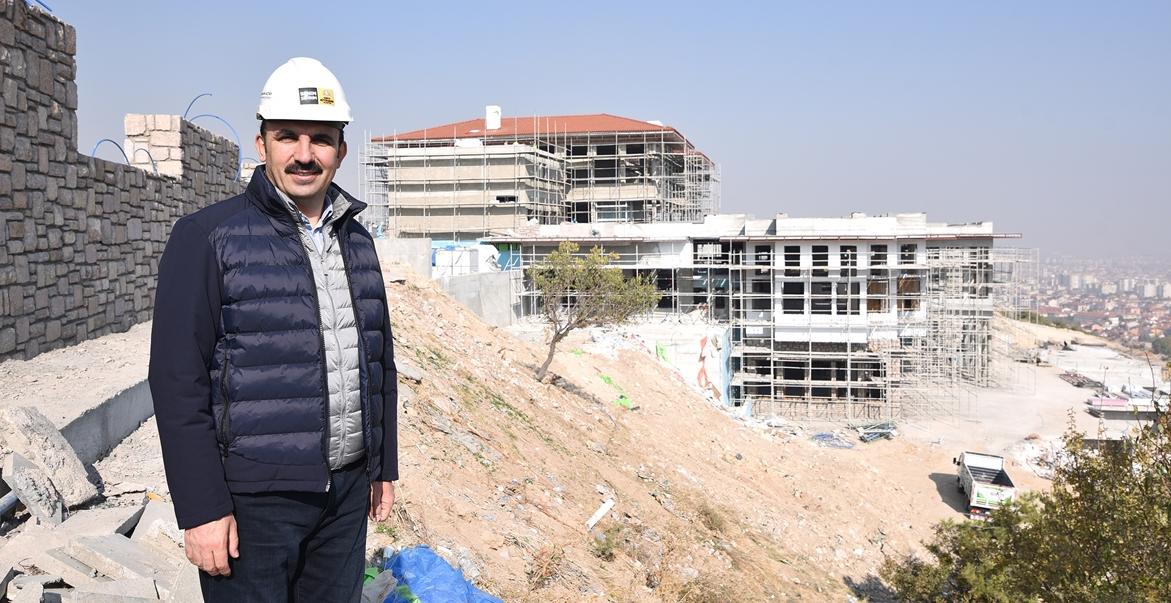 Konya'da Akyokuş Kasrı inşaatı sürüyor