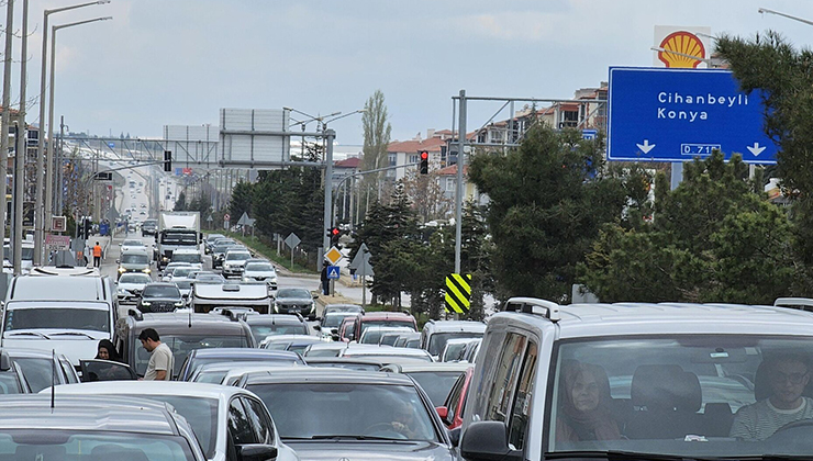 Konya'da araç sayısı 1 milyona dayandı