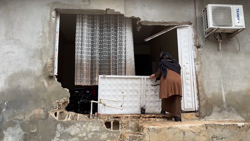 Selin vurduğu ev kullanılamaz hale geldi