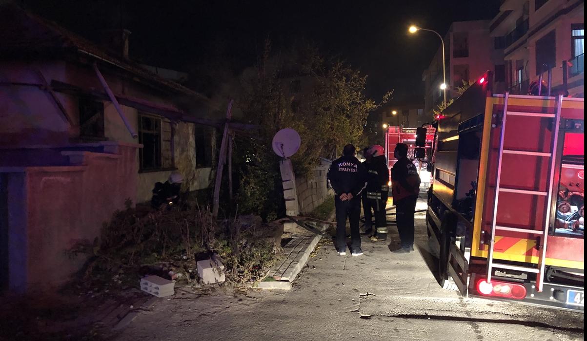 Müstakil evde çıkan yangın korkuttu