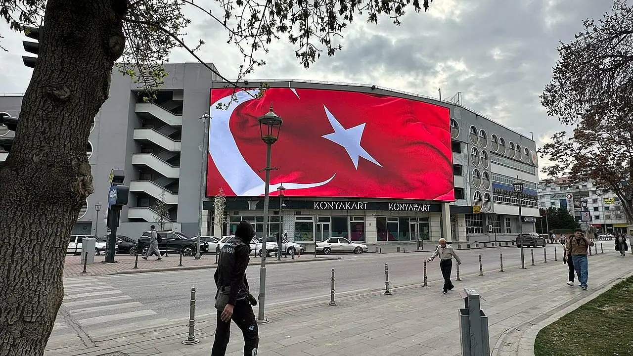 Konya'da milli maç heyecanı