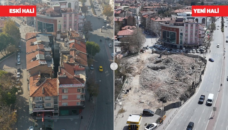 Konya'nın önemli güzergahında dönüşüm çalışmaları