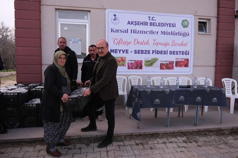 Üreticiye fide desteği