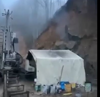 Giresun’da heyelan