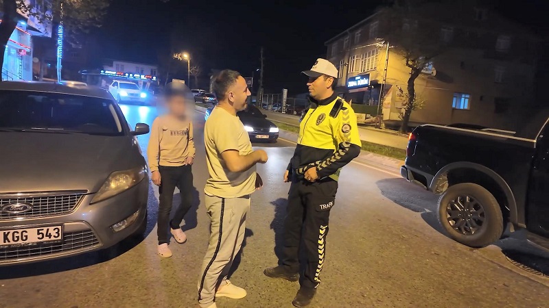 13 yaşındaki çocuk araç kullanırken yakalandı