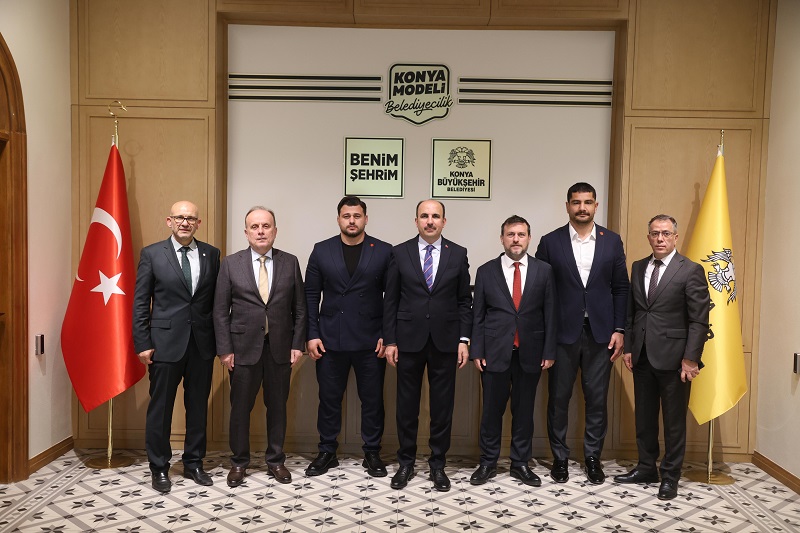 Avrupa şampiyonu güreşçiler Konya'da