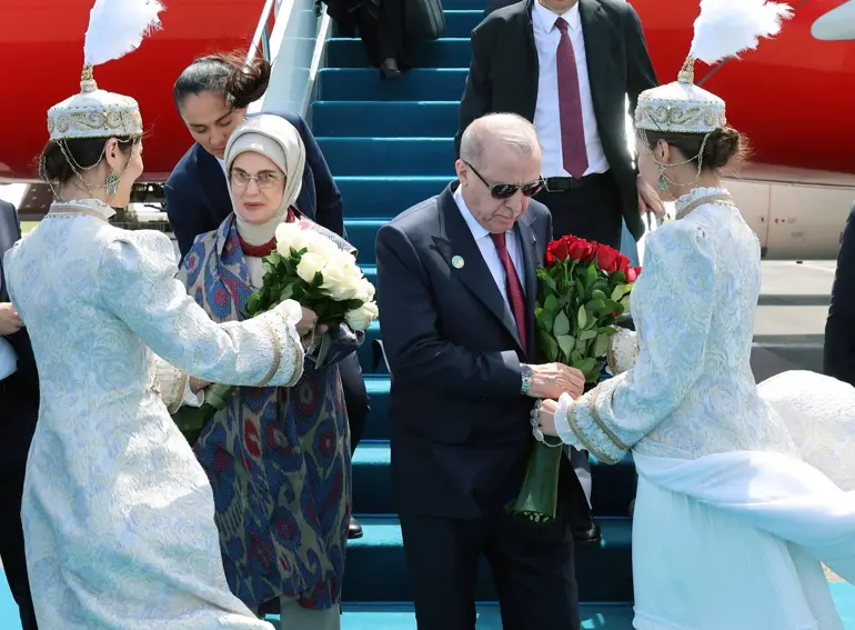 Cumhurbaşkanı Erdoğan Türkistan'da