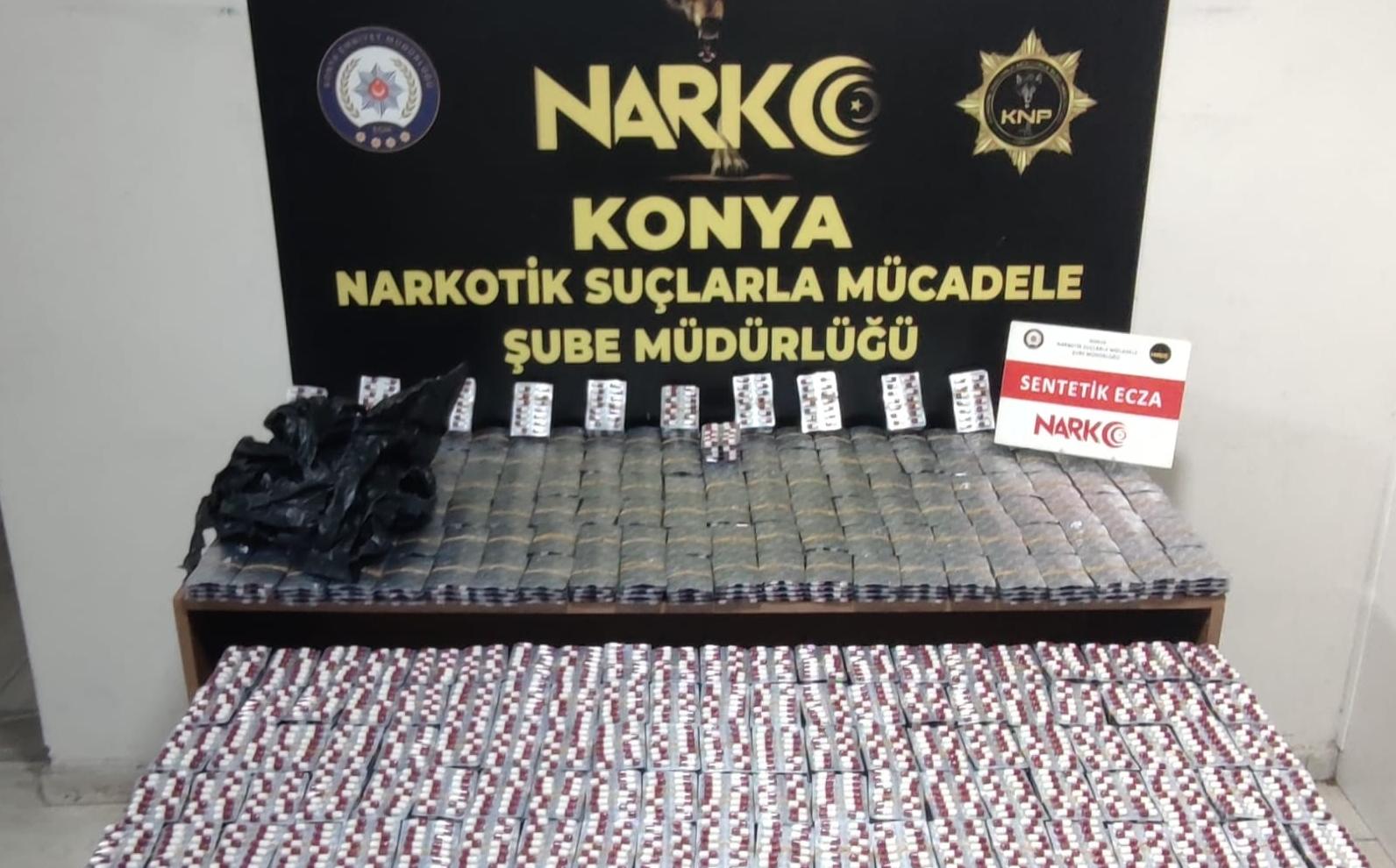 Konya'da zehir tacirlerine büyük darbe!