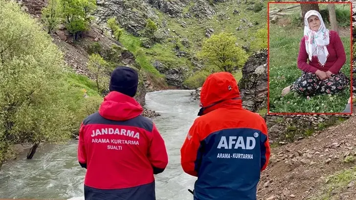 Muş'ta dereye düşen Gülsima aranıyor