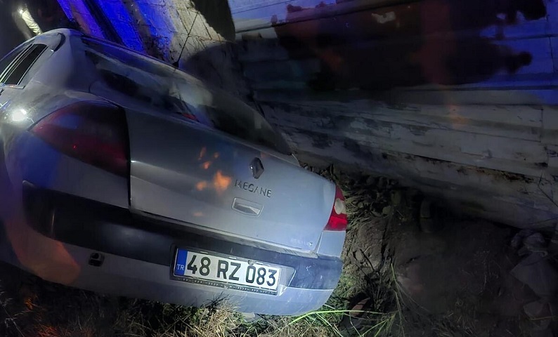 Otomobil yol kenarında yürüyen kadınlara çarptı