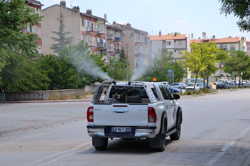 Selçuklu'da ilaçlama çalışmaları