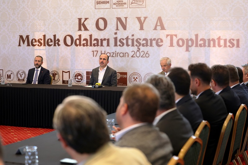 Konya'da meslek odalarıyla istişare toplantısı