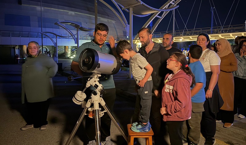 Astronomi meraklıları bu etkinlikte buluştu