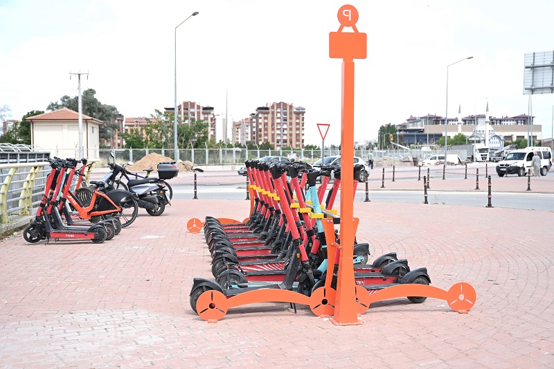 Konya’da E-Skuter Park noktaları hizmete sunuldu