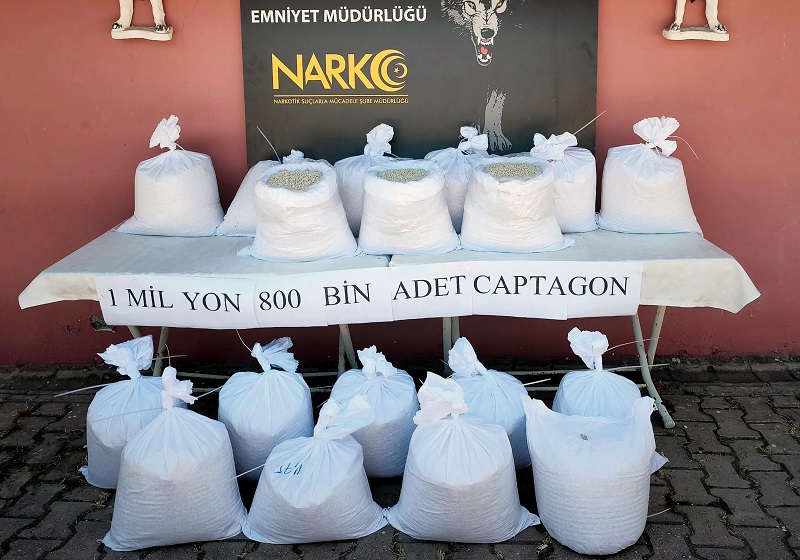 TIR’da 1,8 milyon uyuşturucu hap ele geçirildi