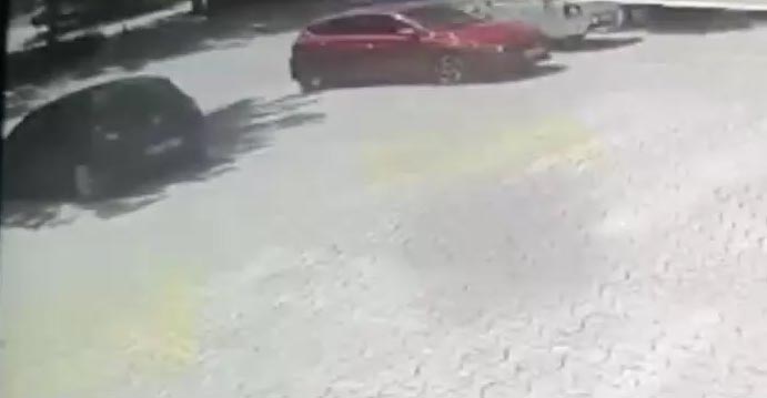 Kaza anı kamerada
