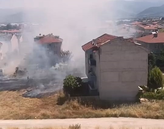 20 dönüm tarım arazisi zarar gördü