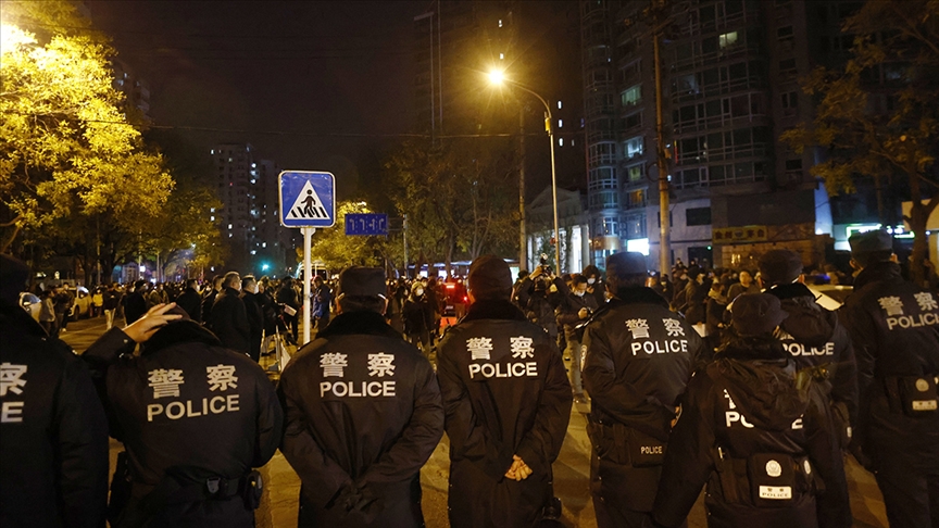 Pekin'de Kovid-19 protestoları
