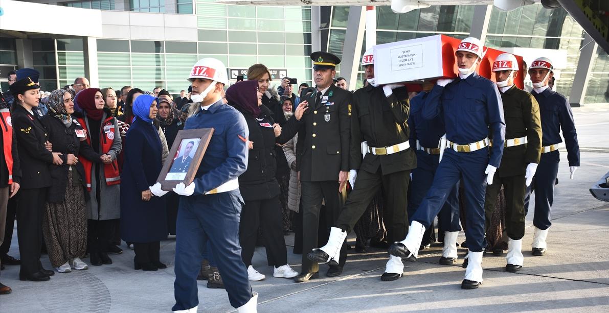 Şehidimizin cenazesi Konya'ya getirildi