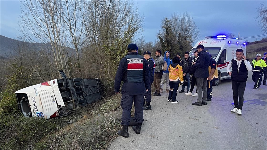 Bartın'da otobüs kazası: 39 yaralı