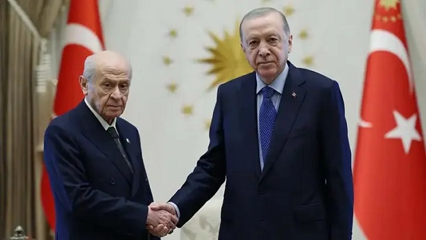 Cumhurbaşkanı Erdoğan, Bahçeli'yi kabul etti