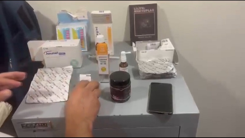 Altınların saklandığı belirtilen kasadan ilaç çıktı
