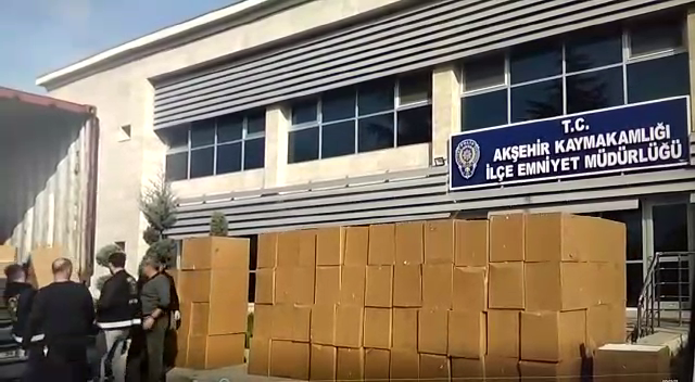 Piyasa değeri 4,6 milyonluk kaçak sigara ele geçirildi