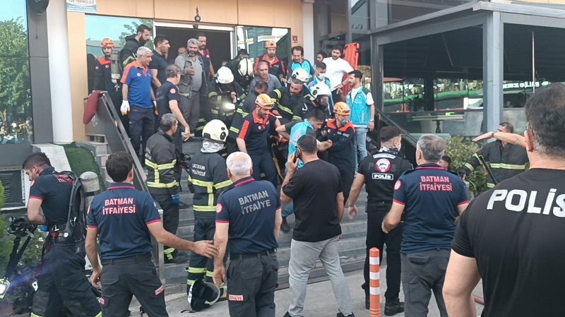 Batman'da spor salonunda yangın