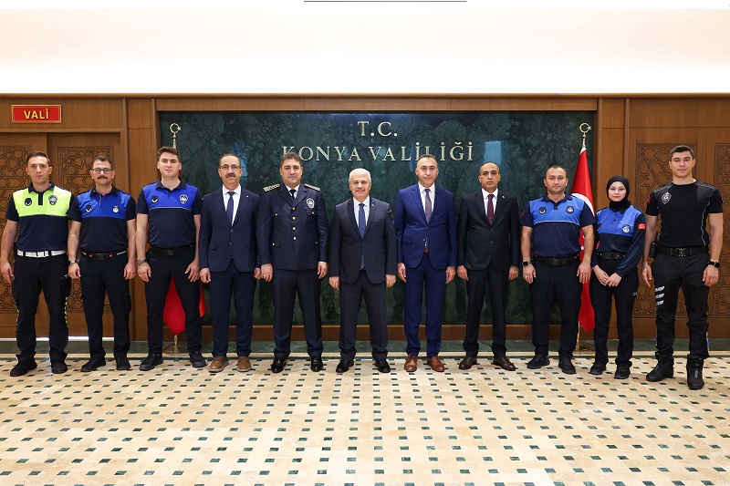 Zabıta Teşkilatı Konya Valisi'ni ziyaret etti