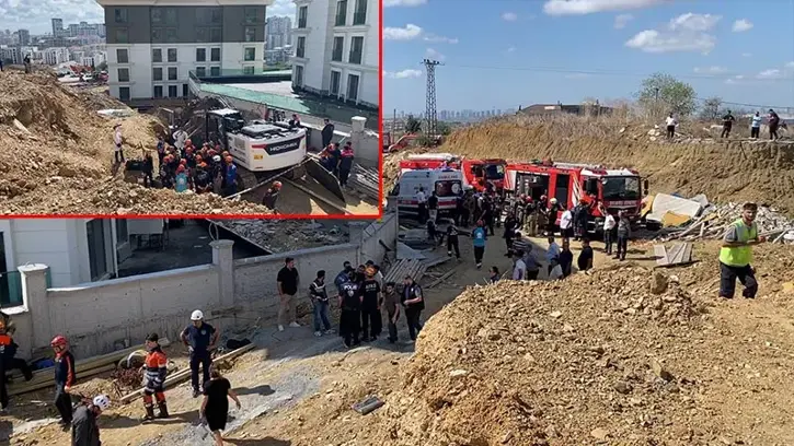 Başakşehir'de inşaatta göçük