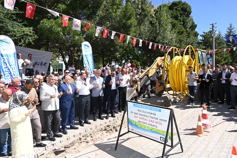 Seydişehir'de doğalgaz çalışmaları