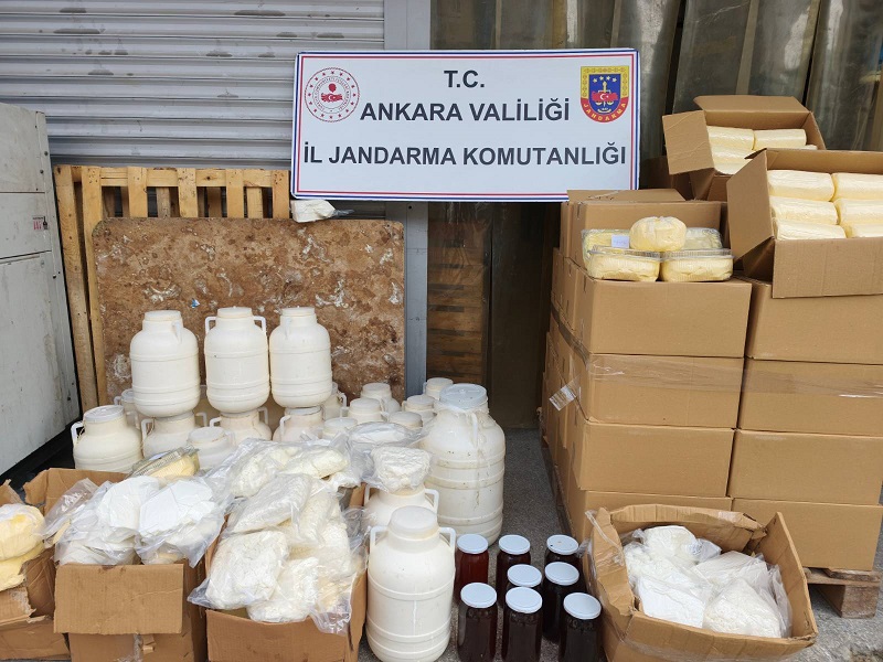 838 kilo ürün imha edildi