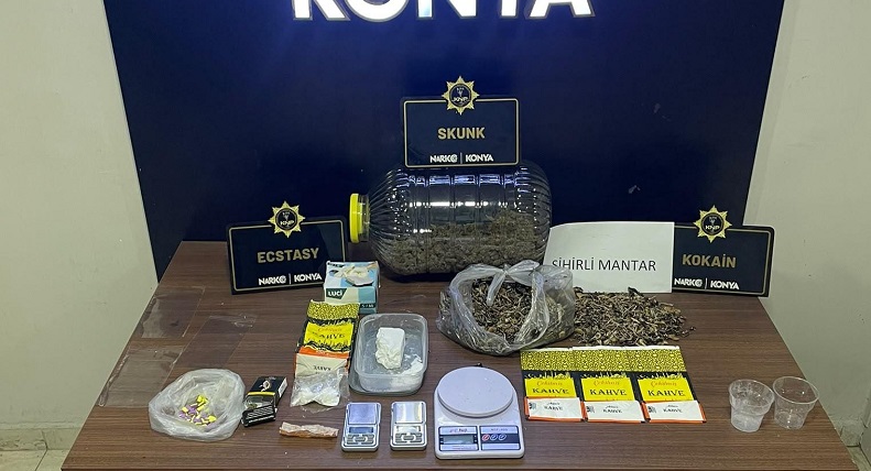 Konya'da uyuşturucu operasyonları hız kesmiyor