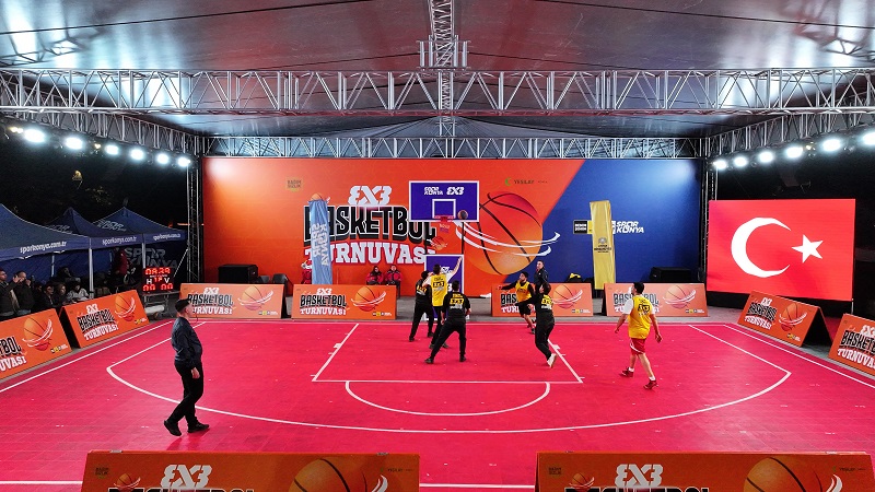 Konya’da 3x3 Basketbol Turnuvası heyecanı