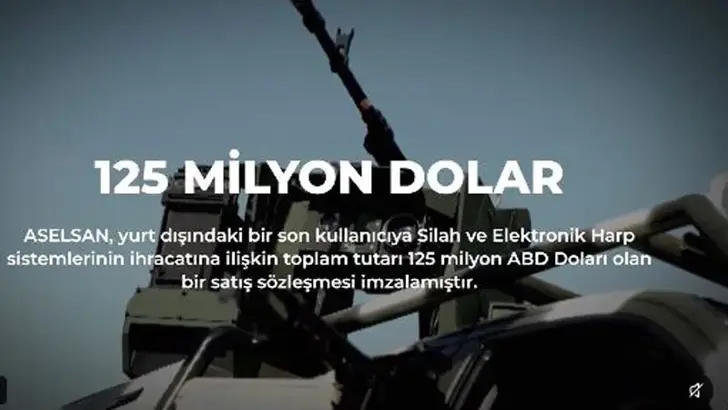 ASELSAN'dan 125 milyon dolarlık ihracat anlaşması