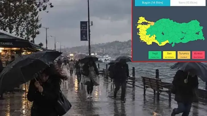 'Sağanak' ve 'fırtına' uyarısı