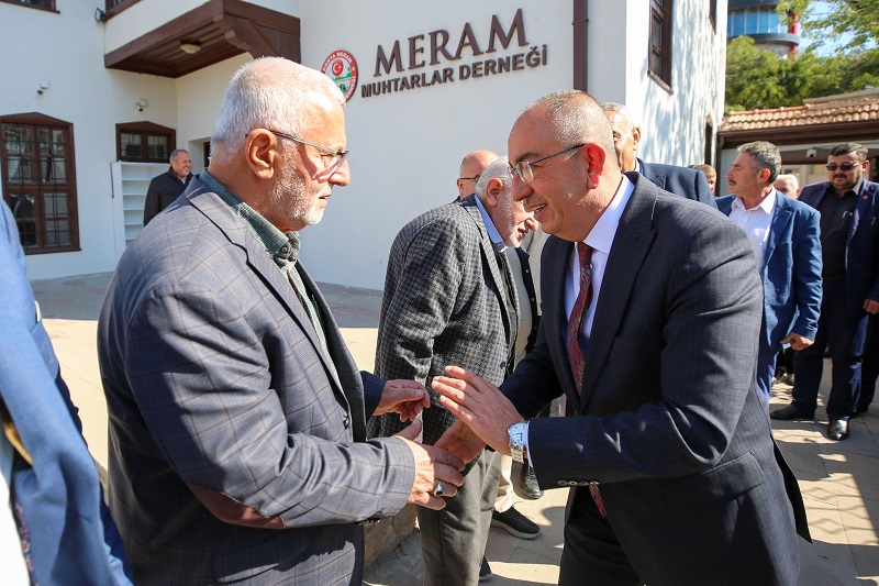 Kavuş Meram muhtarlarını ziyaret etti