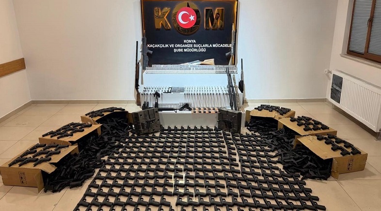 Konya'da silah kaçakçılığı operasyonu