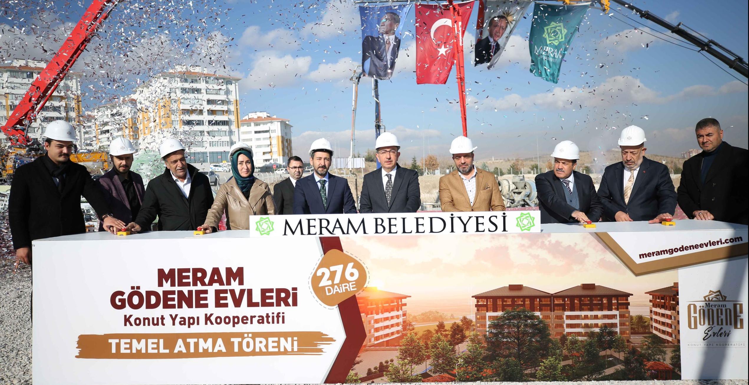 Meram Gödene Evleri'nin temeli atıldı