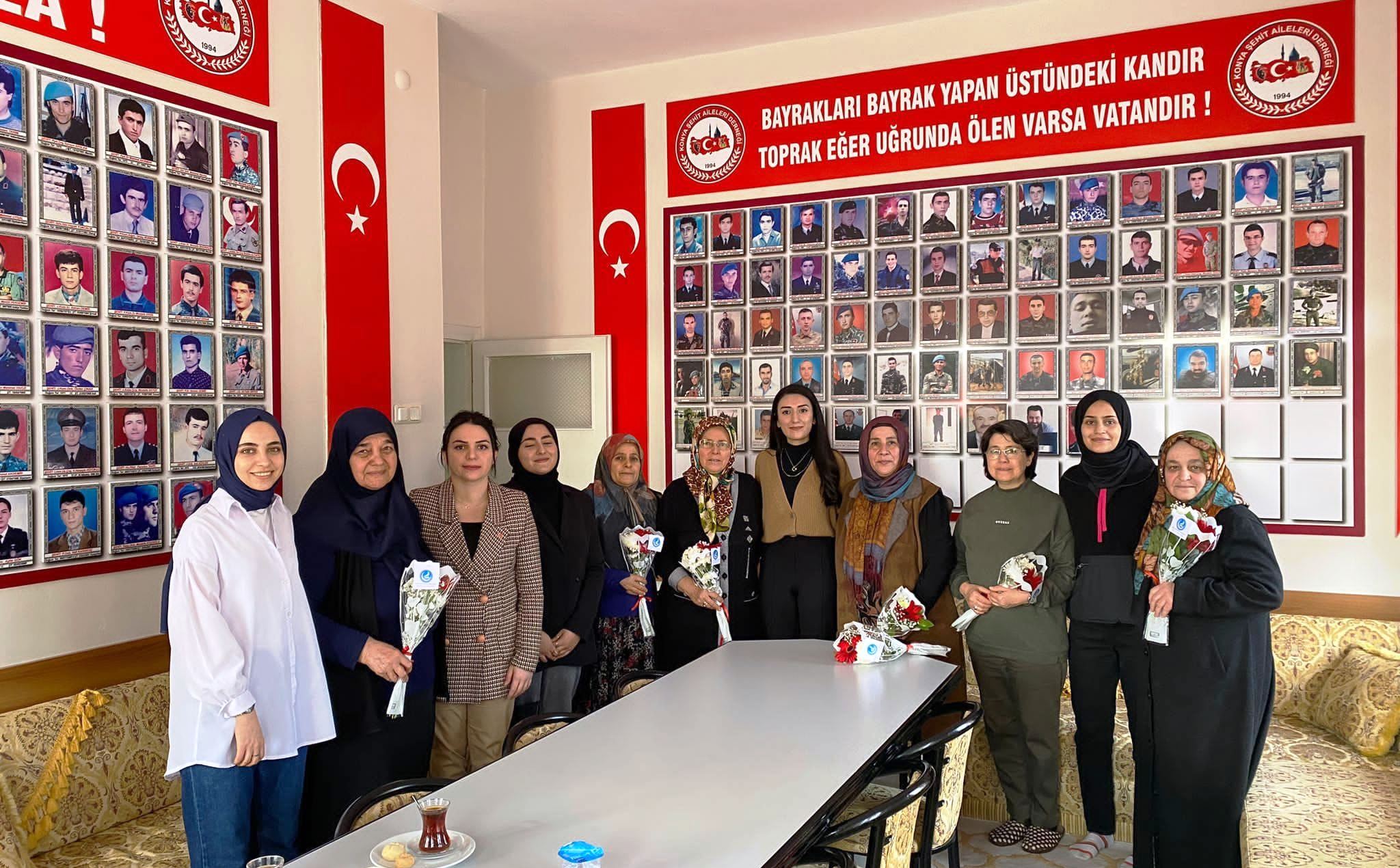 Konya Ülkü Ocakları Asena Birimi, Şehit Aileleri Derneği'ni ziyaret etti
